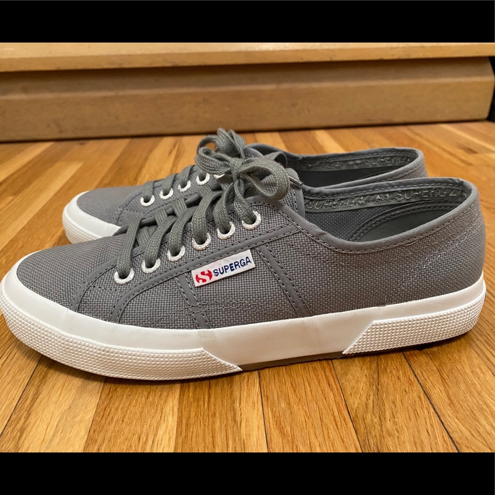 SUPERGA Classic Grey Sneakers